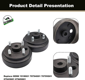 DRIVE-UP Golf Cart Brake Drums & Brake Shoes Deluxe Maintenance Kit for Electric EZGO TXT 1996-2008 Replace OEM# 19186G1 70794G01 70795G01 27943G01 27945G01