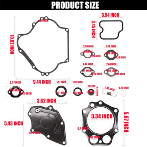 CartClan 350cc Engine Gasket Kit & Seal for Club Car DS Precedent Gas Golf Cart 2005-2015 FE350 Kawasaki Engine