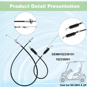 DRIVE-UP Club Car DS Golf Cart Governor & Accelerator Cable Snap in Kawasaki FE290 2004 & UP