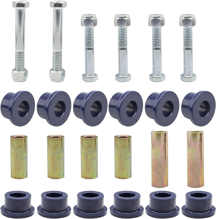 Drive-up Front or Rear Leaf Spring& Front Upper A Arm Suspension for Club Car DS Golf Cart,Bushing and Sleeve & Screw Kit