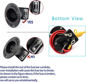 48V Golf Cart Charger Receptacle Charger Plug for Club Car DS Modes, Golf Cart Charging Port with Cord and Club Car Plug OEM 101828901 101802101