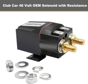 48 Volt OEM Solenoid with Resistance for Club Car New Model DS & Precedent & Tempo 102865901 1014947