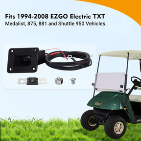 Drive-up 36V Powerwise Charger Receptacle for EZGO TXT Medalist Electric Golf Carts (Charger Receptacle)