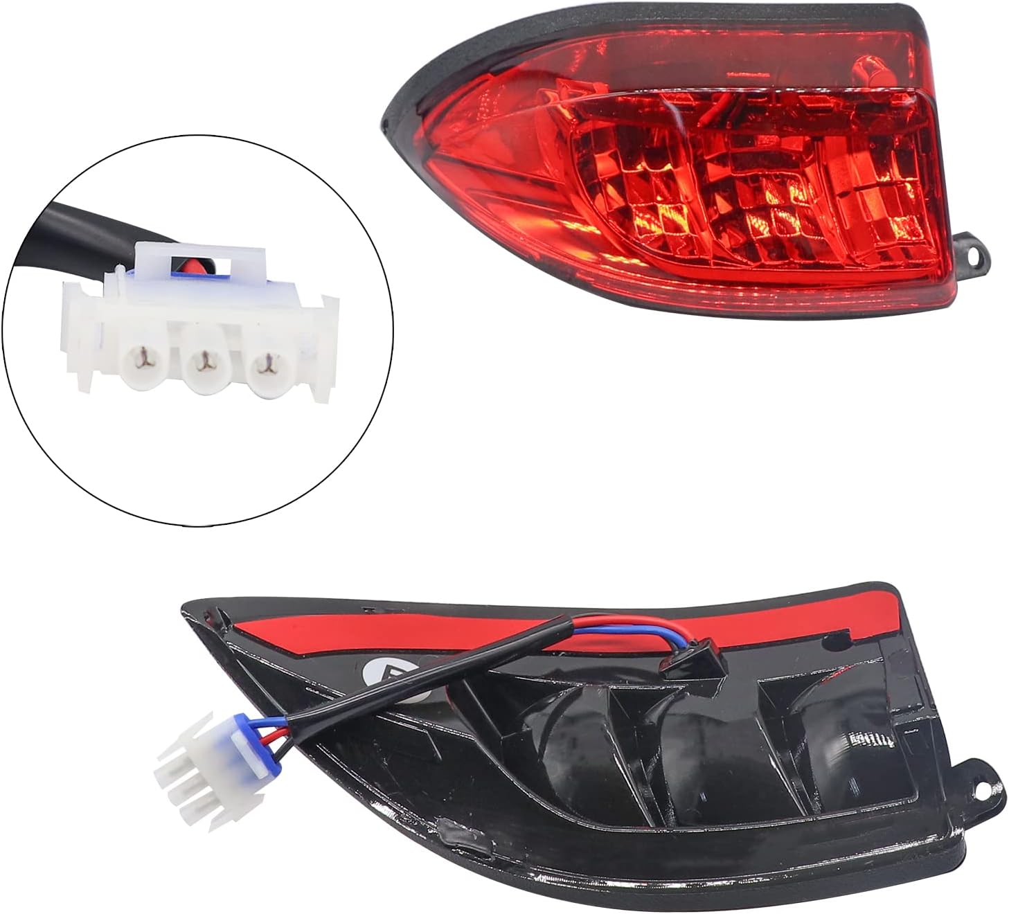 Drive-up Golf Cart LED Light Kit for Club Car Precedent 2004-2008.5 Electric Models, Replaces 12V Club Car LED Headlight and Taillight Assembly OEM 102524801, 1025290-01