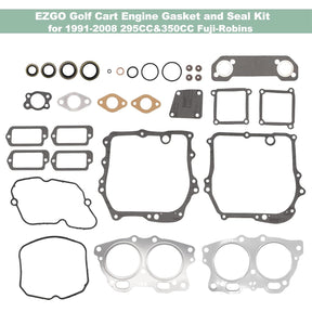 CartClan Engine Gasket Seal Rebuild Kit for EZGO 295cc 350cc 4 Cycle Gas Golf Cart 1991-2008 Fuji Robin Engine Pre MCI inc MCI Breather Gasket