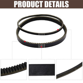 Golf Cart Drive/Starter Generator Belt Kit Applicable to Yamaha G1 G3 OEM# J17-46241-00-00/J10-46241-00-00, J10-81173-00