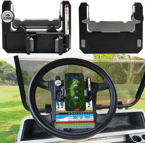 Golf Cart Accessories Steering Wheel Phone Mount for Club Car EZGO Yamaha