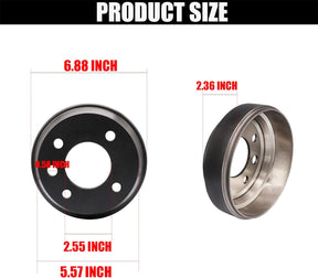 Golf Cart Brake Drum/Hub Kit, Applicable to Yamaha G1-G22 G29 1978-up Gas or Electric Golf Cart OEM#JW8-G6521-00-00