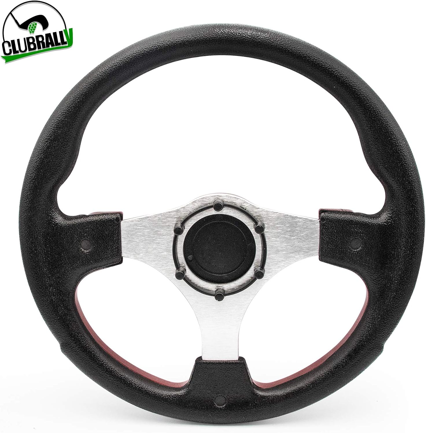 Golf Cart Steering Wheel, Generic for Most Golf cart EZGO Club Car Yamaha-Bright red