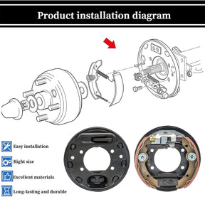 Golf Cart Brake Assembly Kit,Rear Brake Cluster&Bendix Brake Spring Hardware Kit Fit 1996-up EZGO TXT and Yamaha G14, G16, G19, G20,G21,G22 OEM#70998-G01 70998-G02 27944G01 JG5819G-00