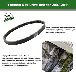 DRIVE-UP Golf Cart Drive Belt Applicable to 2007-2011 Yamaha G29 OEM# JW1-G6241-00 JW1-G6241-10