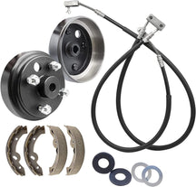 DRIVE-UP EZGO TXT Electric Deluxe Brake Golf Cart Maintenance Kit 1996-2008 -Contain Brake Drum/Hub,Brake Cables & Brake Shoes