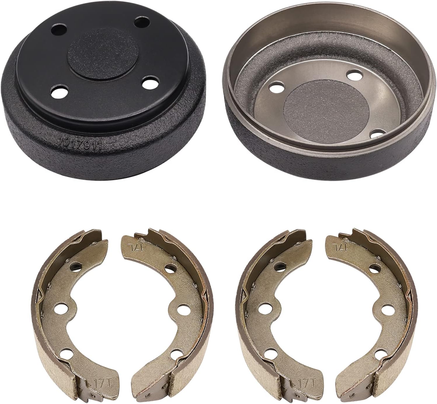 Golf Cart Brake Repair Kit, Brake Drums & Brake Pads/Shoes, Fit Club Car DS 1995-Up and Precedent 2004-Up, OEM# 101791101,101823201