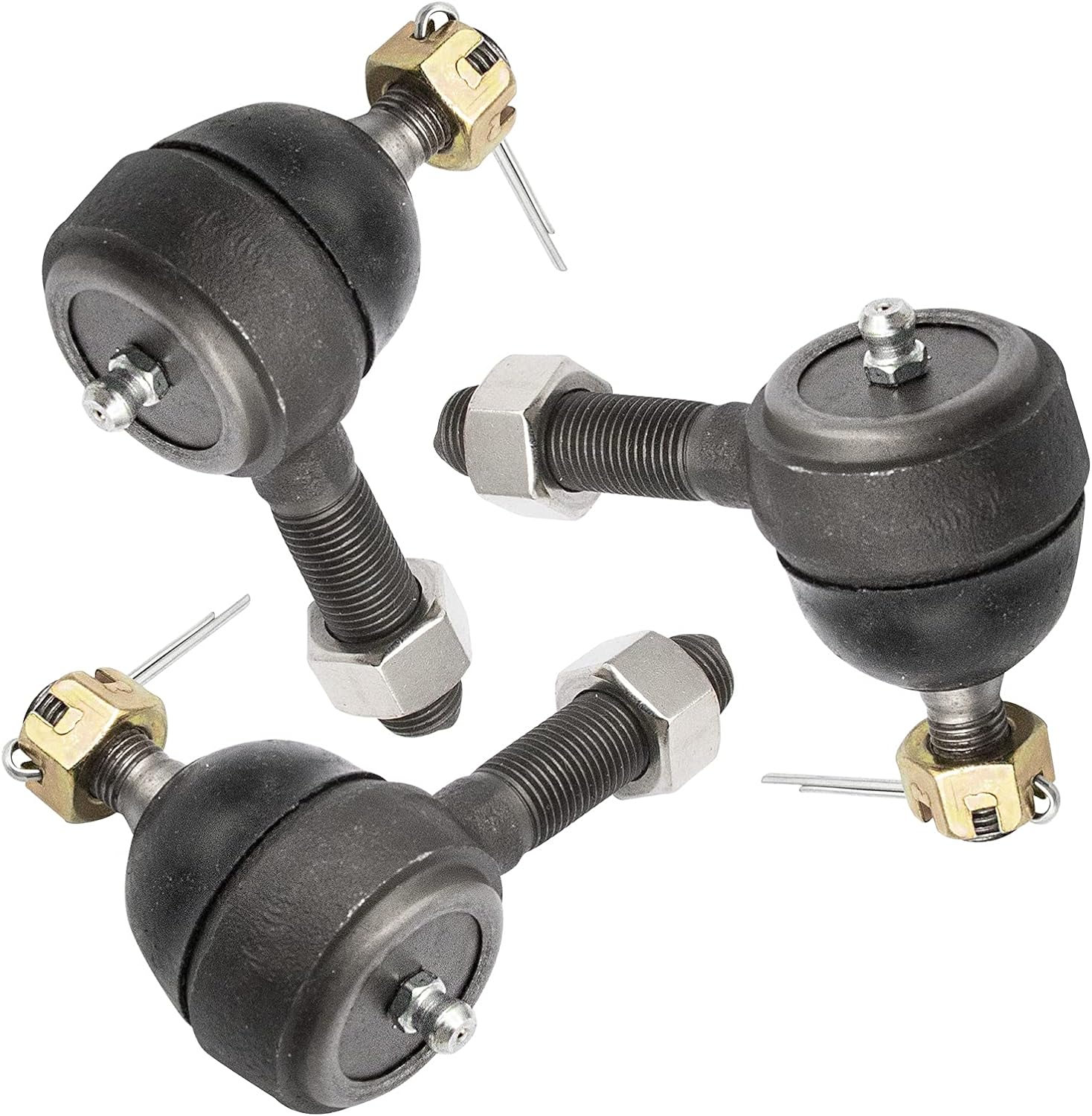 Ball Joint Kit, Club Car DS Tie Rod End with Grease Fitting Fits 1976-2008 Golf Carts Set of 3