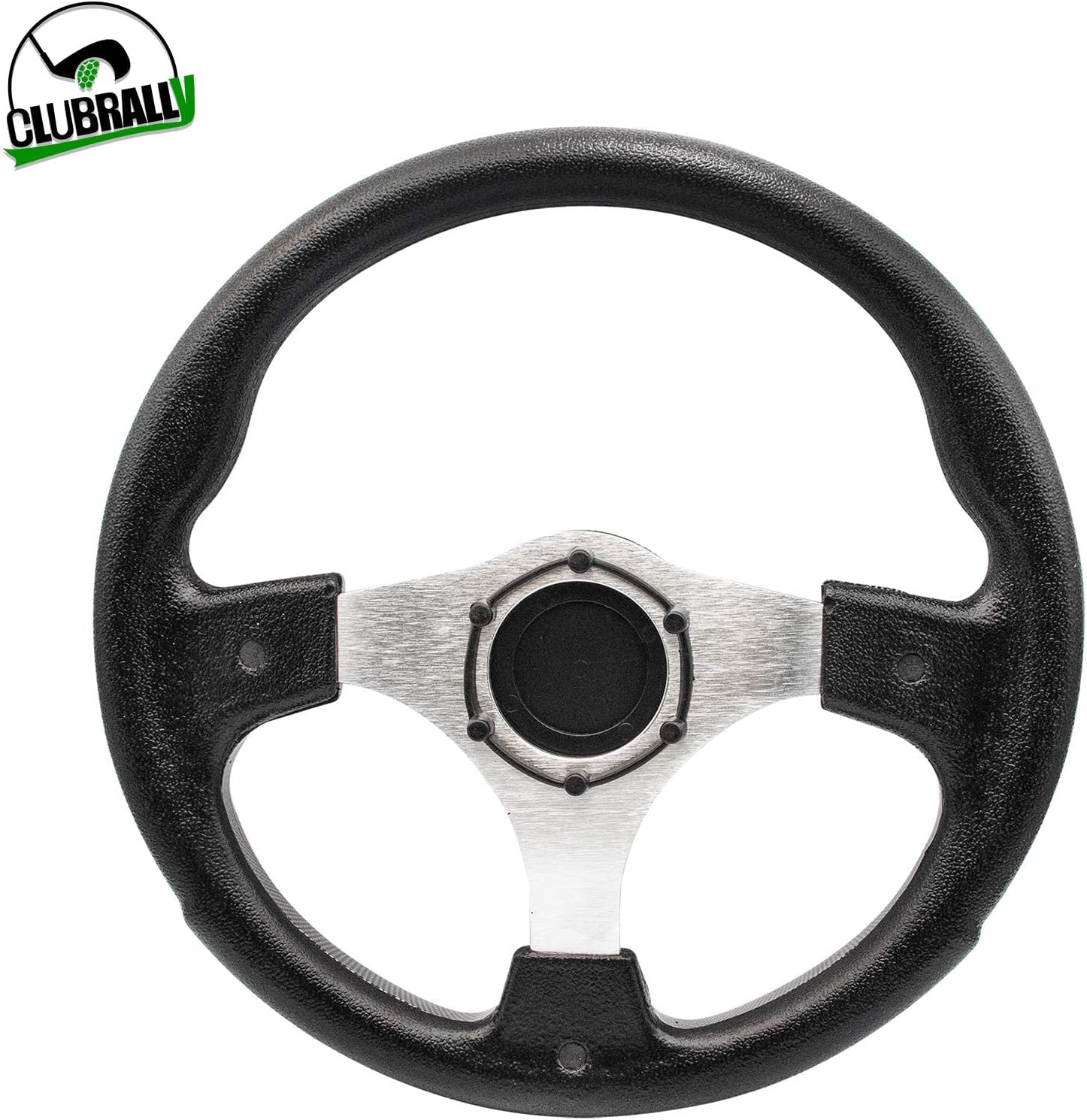 Golf Cart Steering Wheel, Generic for Most Golf cart EZGO Club Car Yamaha-Black light gray