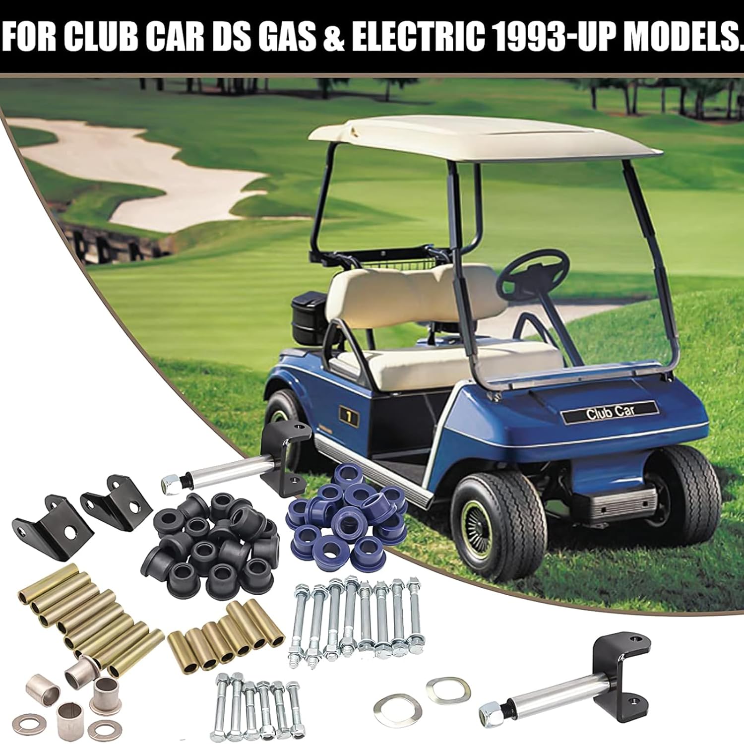 Panglong Golf Cart Deluxe Front and Rear End Repair Kits Fit Club Car DS 1993 up