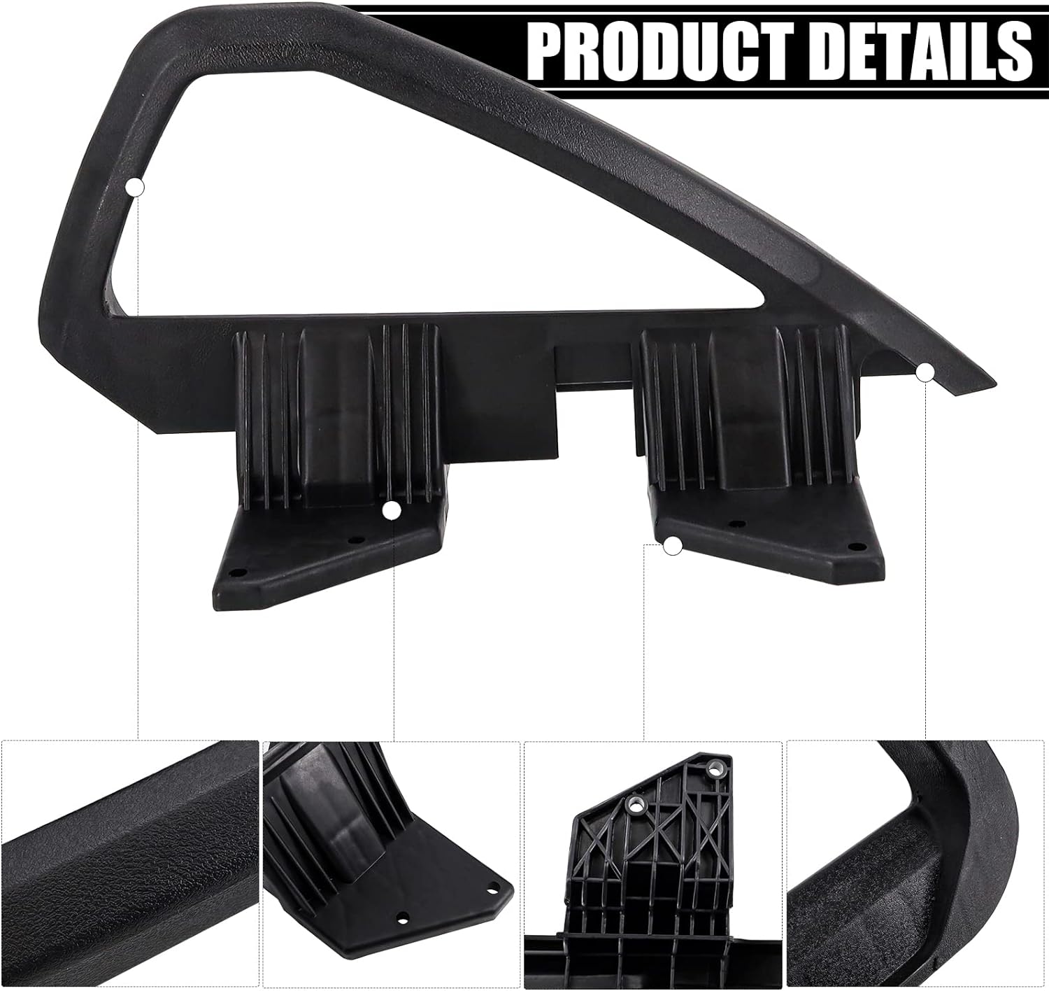 Golf Cart Arm Rest Hip Restraint for Club Car DS 2000-up Gas & Electric, Driver and Passenger Side, OEM# 103246701 101987602 103246801 101985502, 1 Pair