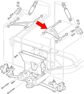 Drive-up Control Arm Delta A-Plate for Club Car Precedent Golf Carts (2004+) 102287301/103388501