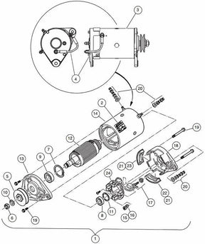 CartClan Starter Generator Brush Repair Set for Club Car Precedent 2010-Up Gas Golf Cart OEM# 103953301 103347301 103347801 103347901