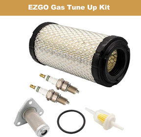 Golf Cart Tune Up Kit with Oil Filter Spark Plug For EZGO TXT/ST 350 Gas 1996-Up