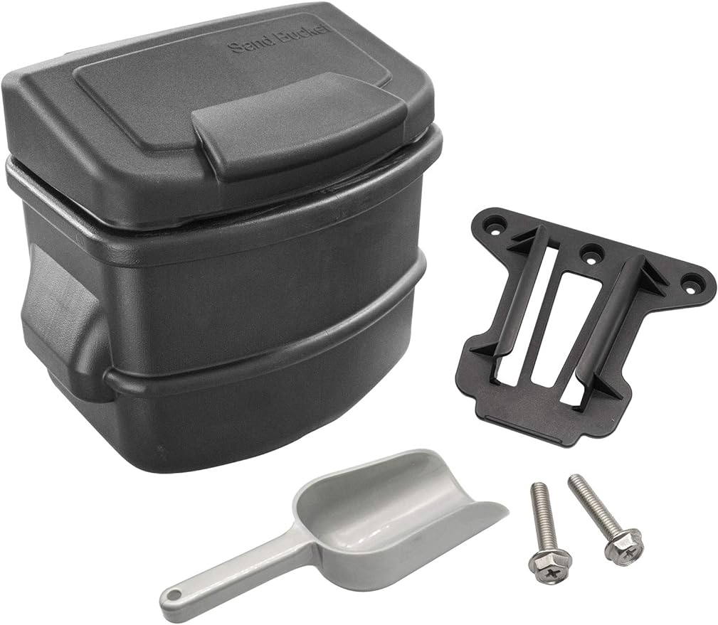 Club Car Sand Bucket with Bracket for 2004-UP Precedent and Tempo and Onward Golf Carts 101985201 103886801（High Capacity）