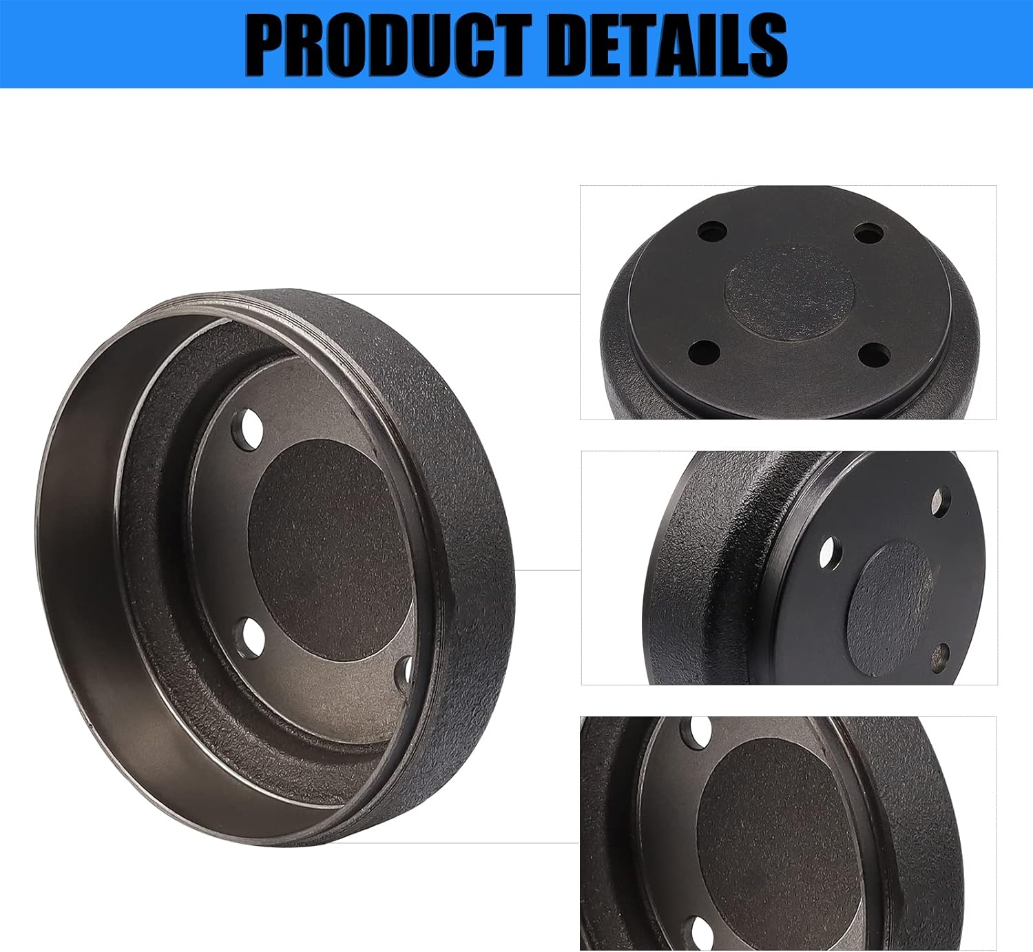 Golf Cart Brake Drum/Hub and Brake Shoes Spring Kit Fit for Club Car DS 1995-Up &Precedent 2004-Up, Replace OEM#101791101, 101823201, 1011466/101816301