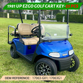 EZGO Key Ignition 25-Pack - Fits 1981+ Golf Carts (OEM 17063-G01) | Drive-up
