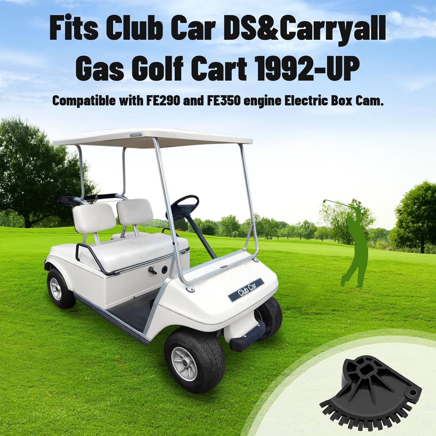 DRIVE-UP FE290&FE350 Electric Box Cam for Club Car DS&Carryall Gas Golf Cart 1992-Up, OEM#1015373