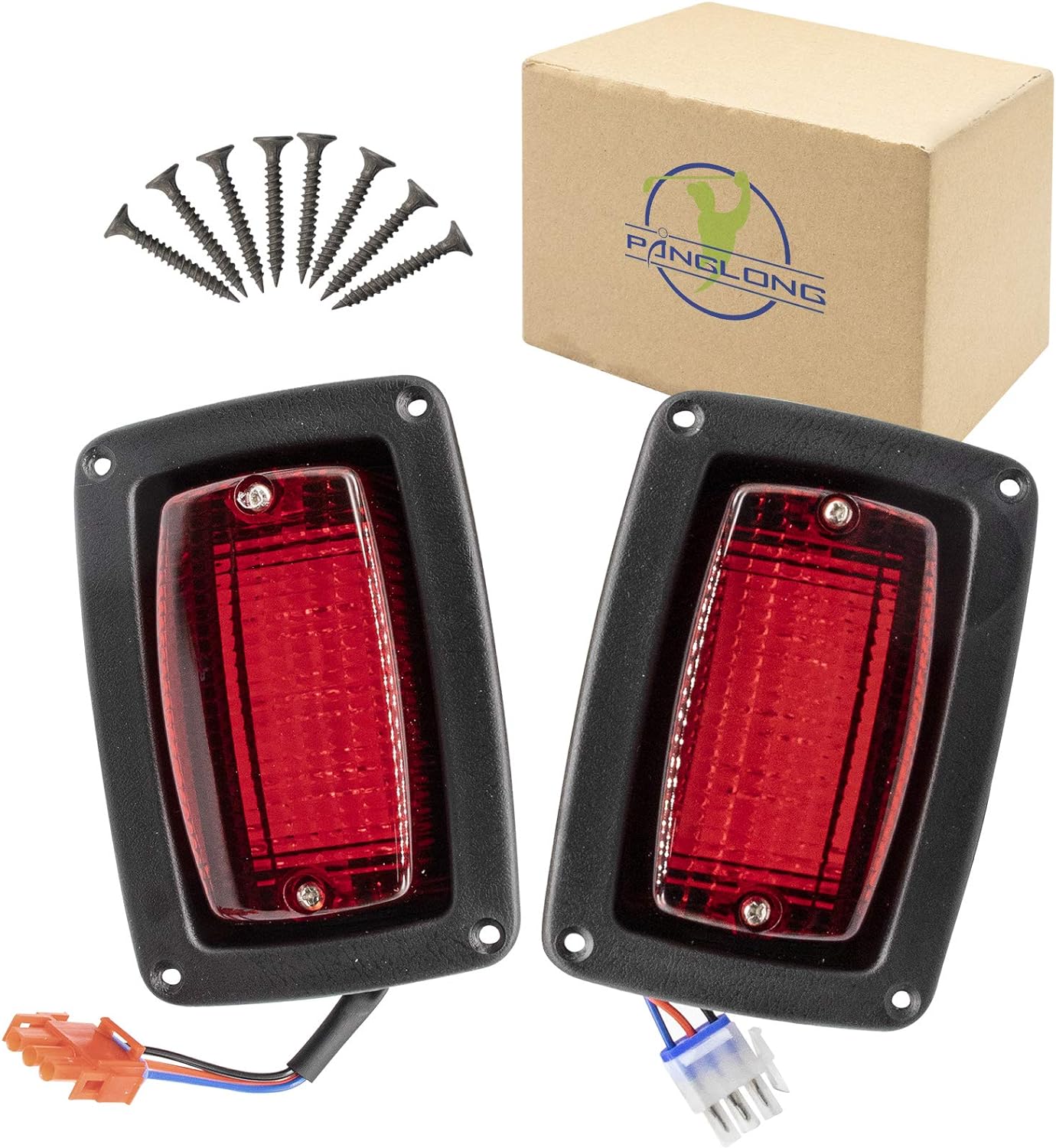 Panglong Golf Carts LED Tail Light Kit with 3 Wire fit Club Car DS 1982-Newer OEM#1017035 (2 Pcs)