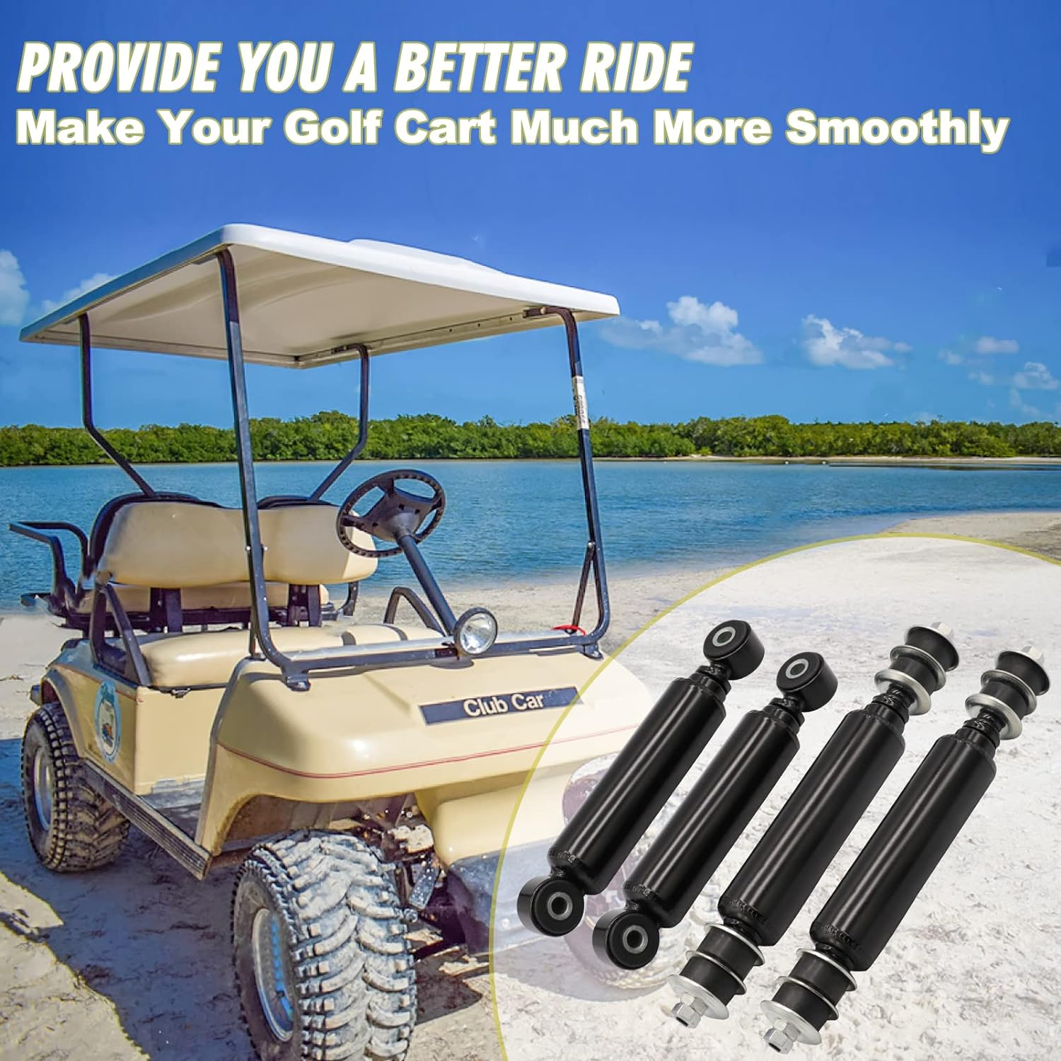 Front or Rear Shock Absorbers for Club Car Precedent&Tempo and DS 1014235 102588601 1027064-01 102588501