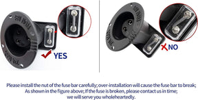 Club Car DS DC Receptacle with 48V Powerdrive Charger Fuse Receptacle,Golf Cart OEM 1018949-01 101802101 1017968-01