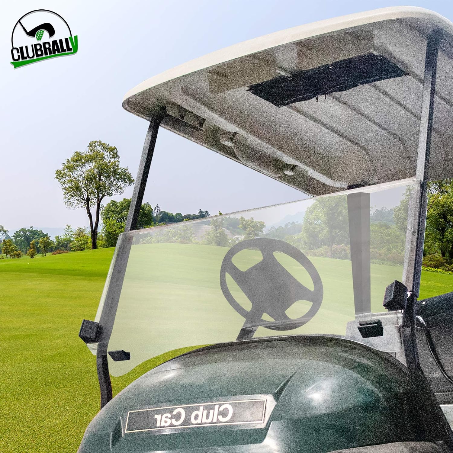 Golf Cart Black Canopy Storage Net with Self-Tapping Screws for Club Car DS Precedent and EZGO RXV&PDS&TXT