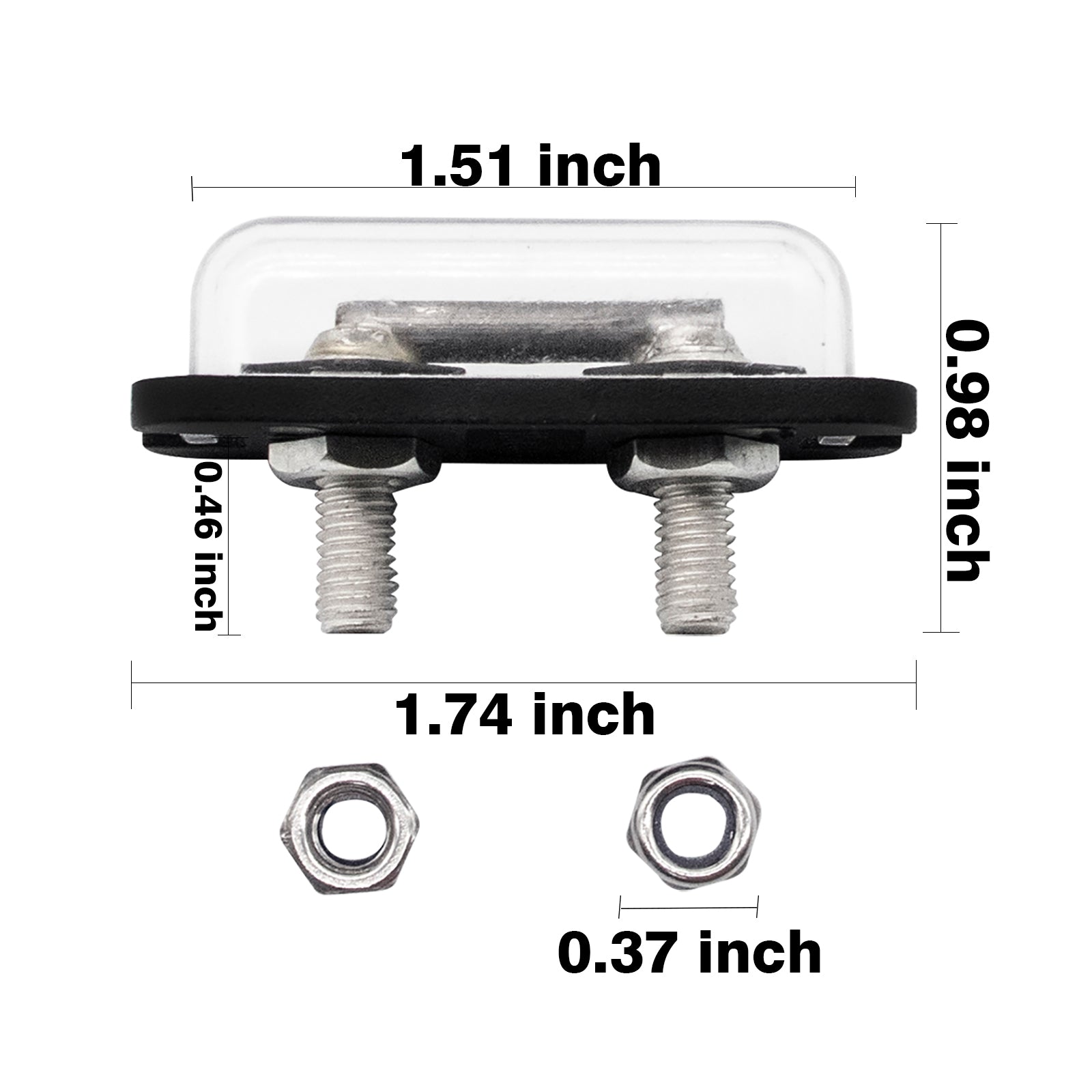 Drive-up Powerdrive Charger Fuse Receptacle 48v Fits Club Car Electric Golf Cart (1995-2002) 1017968-01