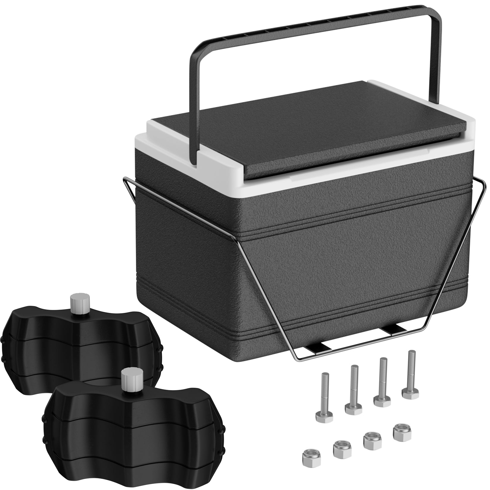 Drive-up Golf Cart Cooler, Golf Cart Cooler with Mounting Bracket Fits EZGO TXT Club Car DS and Yamaha Star Models