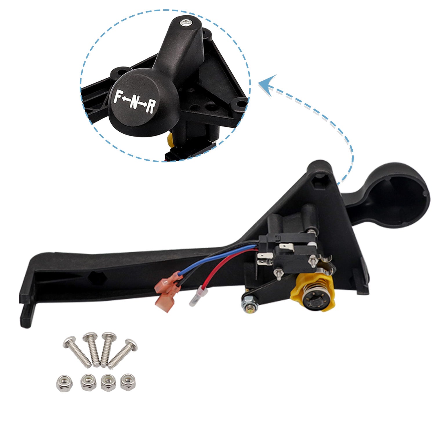 CartClan Club Car F&R Shifter Assembly Kit for 1992-up DS Gas Golf Cart OEM #1016947 8248 8233