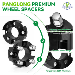 Universal Golf Cart Wheel Spacers Kit with Lug Nuts-2 inch, Wheel Spacers Kit Suitable for Yamaha, Club Car, EZGO | Drive-up