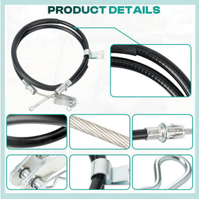 Club Car Precedent 2004+ Brake Cable Stainless Steel Core Driver and Passenger Side and 2018-up Tempo G and E(2PCS) |Drive-up