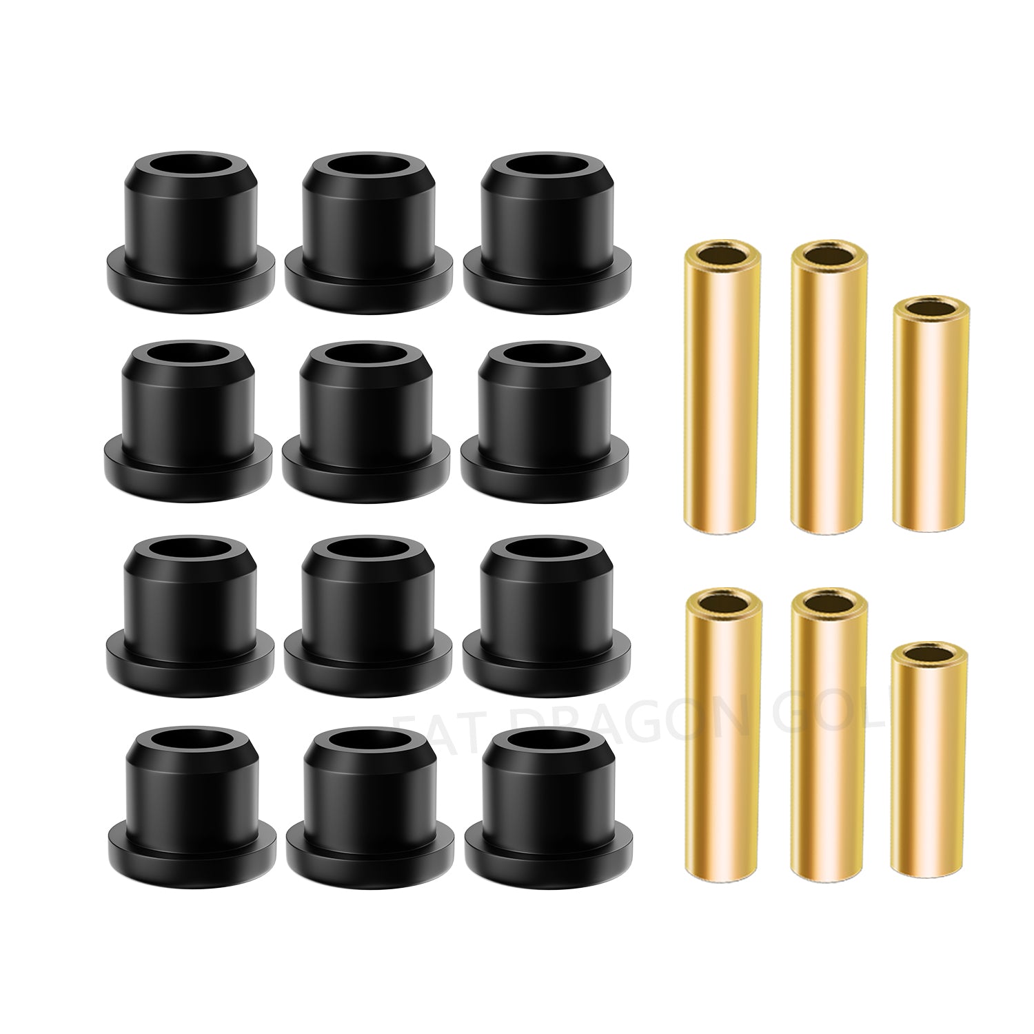 Panglong Club Car Precedent Bushings, Rear Leaf Spring & Shackle Bushing and Sleeve Kit Suitable for 2004-Up Club Car Precedent Golf Cart; OEM#102506601, 102506301, 102506401