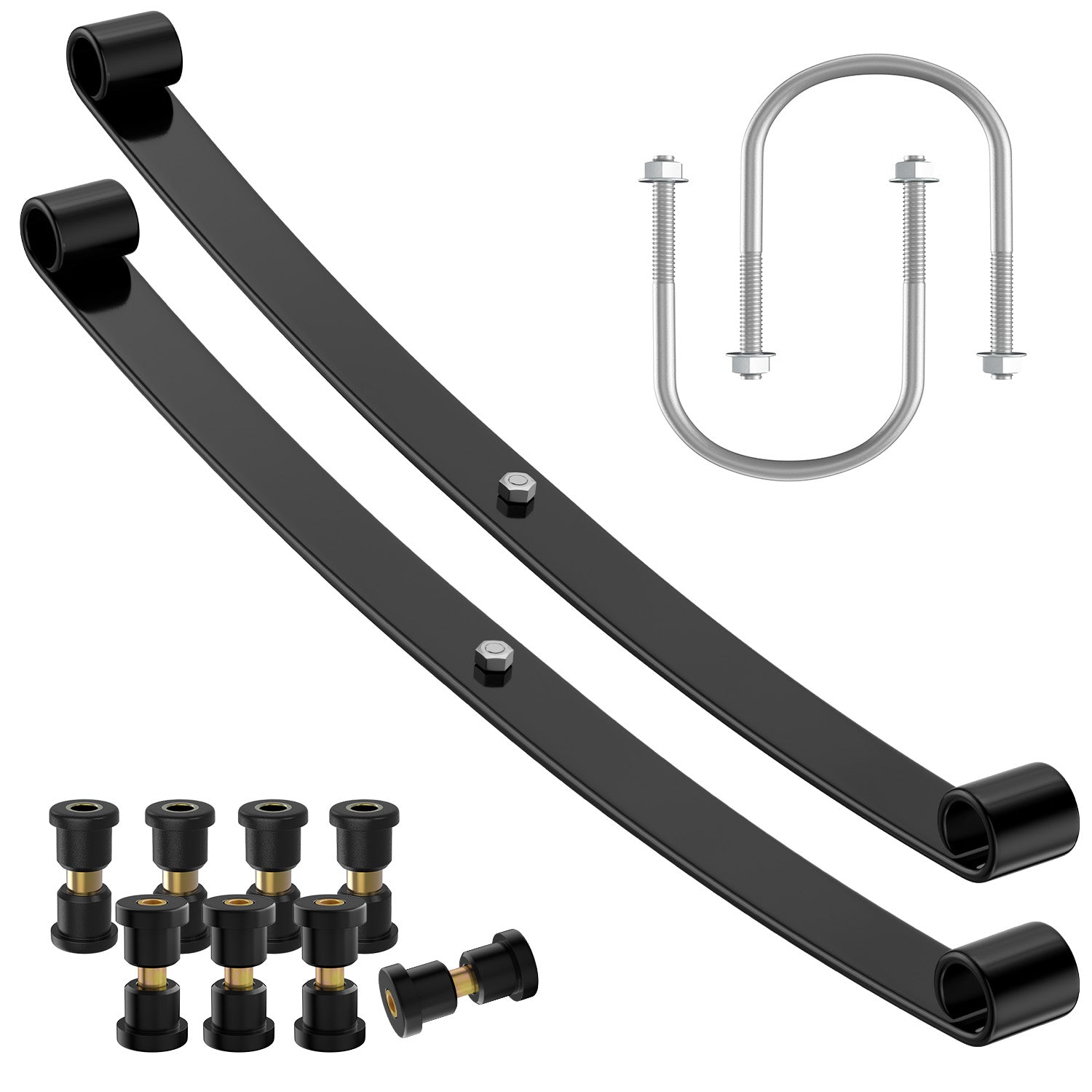 Drive-up Club Car Rear Leaf Spring Kit, Golf Cart Rear Leaf Spring Kit Suitable for Club Car DS Golf Cart, OEM #1012180, 1015583, 102506401, 102506601