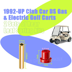 Panglong Club Car DS Rear Leaf Spring Bushing Kit, 2 Sets of DS Rear Spring Polyurethane Bushing and Sleeve Kit, Suitable for 1992-Up Club Car DS G&E Golf Cart, OEM# 1015583, 1012303