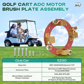 ADC Motor Brush Plate Assembly with Springs, Fits Club Car & EZGO | Drive-up