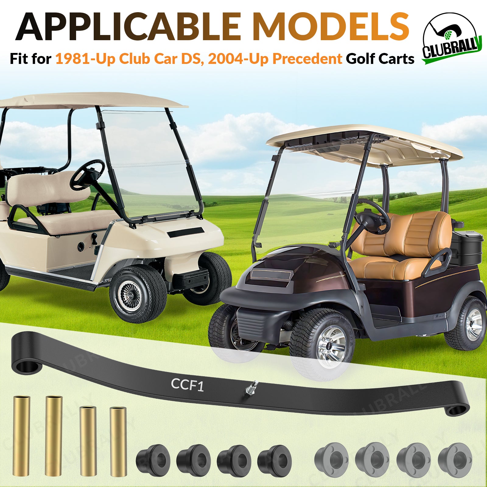 Golf Cart Front Leaf Spring Standard for Club Car Precedent DS | Drive-up