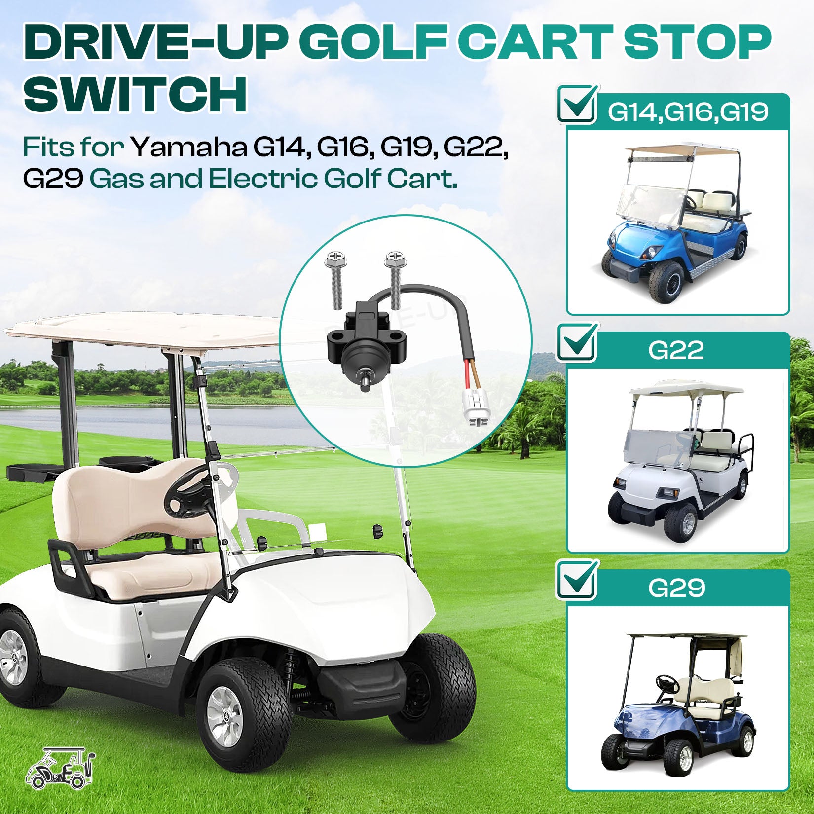 Golf Cart Stop Switch Fits for Yamaha |Drive-up