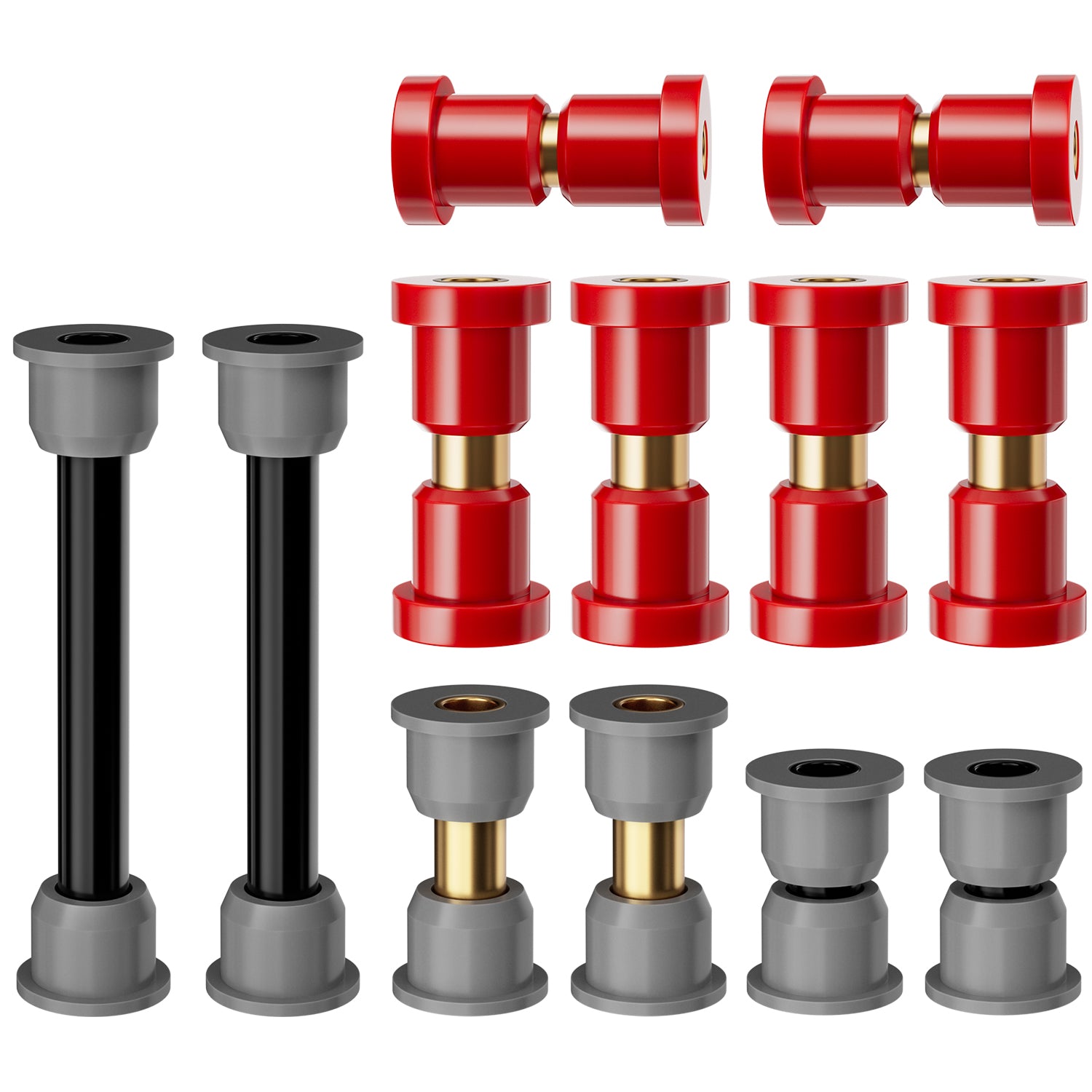 Panglong Club Car Precedent Bushing Kit-Polyurethane, Front Suspension & Rear Suspension and A Arm Bushing Kits, Suitable for Precedent 2004-Up, OEM #102506601, 102506401, 102956201, 102956201