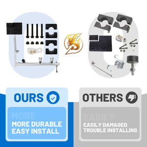 1998-UP DS Golf Cart Brake Pedal Repair Kit, Contains Brake Latch kit and mounting kit, Suitable to Club Car DS Electric & Gas Golf Cart, OEM #101878201/ 1010933, 1011402, 1010921, 7473