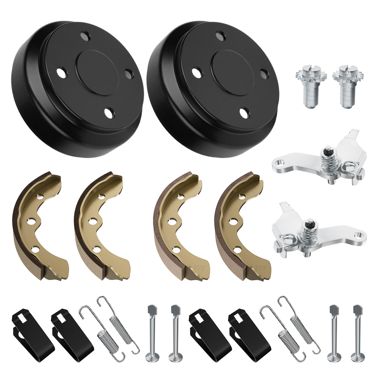 Golf Cart Rear Brake Drum/Hub and Brake Shoes Deluxe Repair Kit, for Club Car DS 1995-Up & Precedent 2004-Up Golf Cart |Drive-up