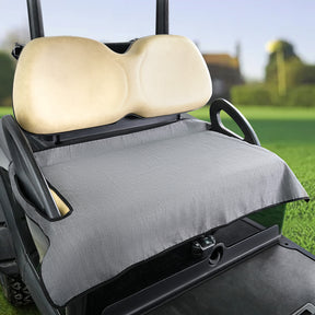 Golf Cart Seat Cover, Non-Slip Universal Golf Cart Seat Blanket for Club Car, EZGO with Armrests, Cationic Fabric - Gray |Drive-up