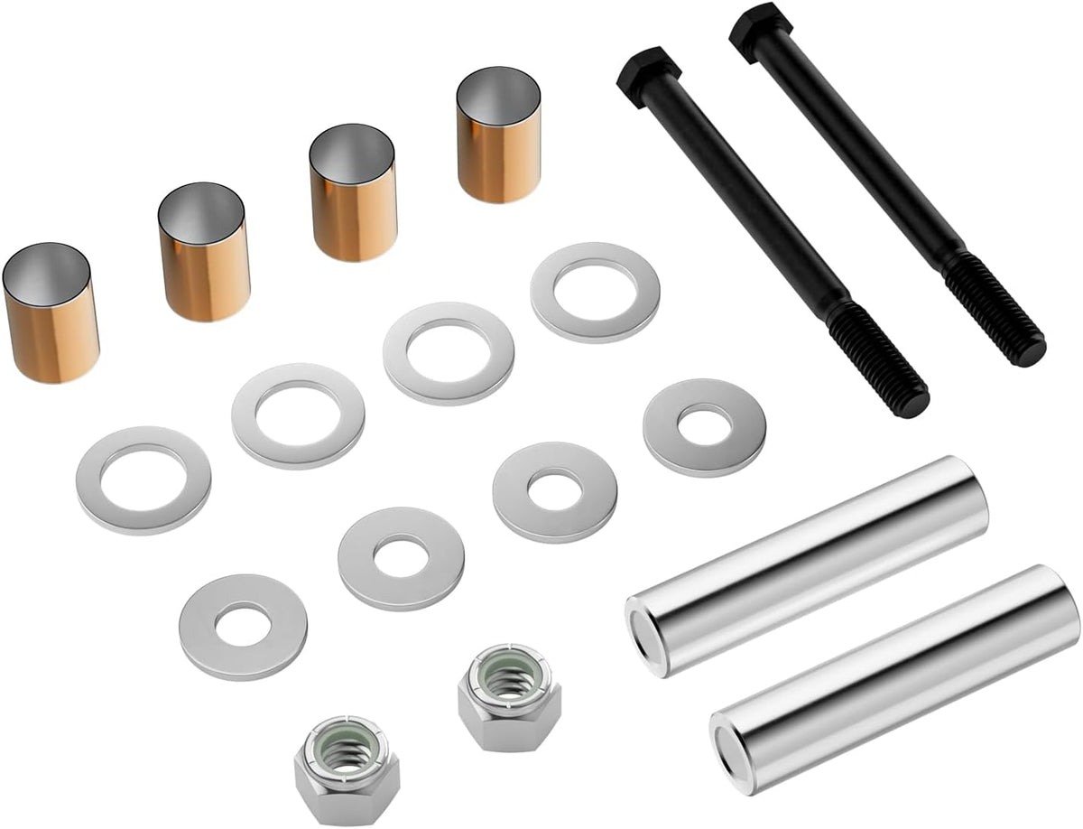 Golf Cart Spindle King Pin Tube Bushing Repair Kit with Claw Copper Sleeve, Fits EZGO DCS G&E 1994 to 2001.5, OEM #70328-G01, 70327-G01, 16623-G1