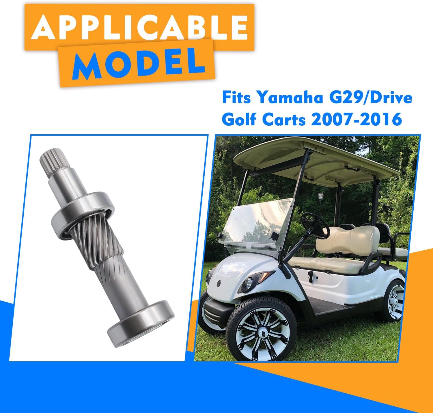 DRIVE-UP Golf Cart Input Shaft Kit, Applicable to Yamaha G29/ Drive Golf Carts 2007-2016, OEM #JW2-G6335-00