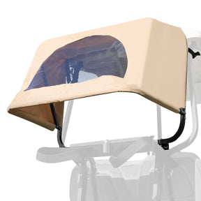 Drive-up Golf Cart Universal Rear Bag Rain Cover, Foldable Rain Cover - Black